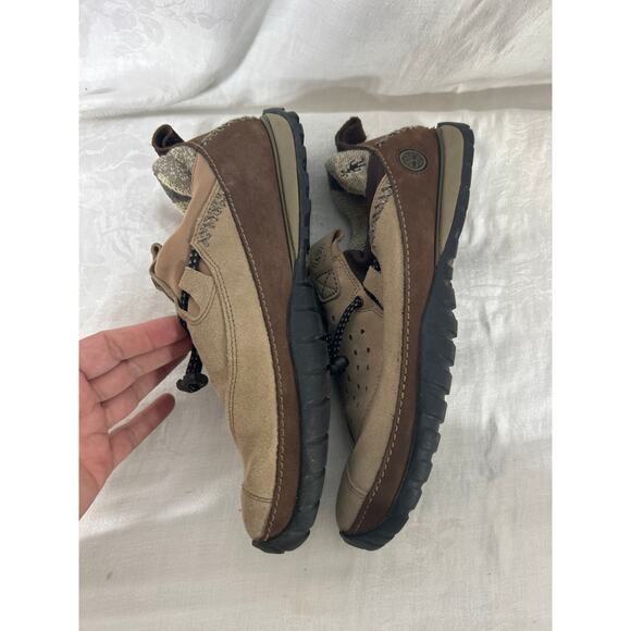 Timberland Smartwool Power Lounger Tan Brown 9 Leather Wool - Picture 3 of 8